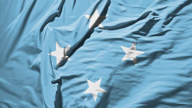 fs micronesia waving flag &ndash; realistic cloth animation