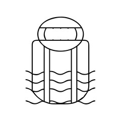 pool filter icon, pool filter line art - simple line art of pool filter, perfect for pool filter logos and icons