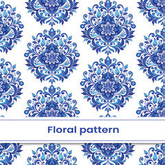 Vintage floral seamless pattern