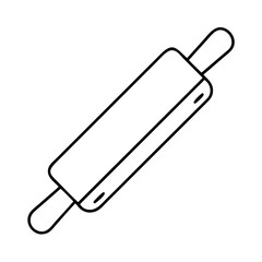 rolling pin icon, rolling pin line art - simple line art of rolling pin, perfect for rolling pin logos and icons