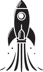 A Rocket Vector Art Illustration EPS File
