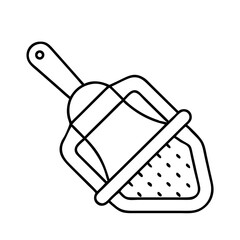 sand sifter toy icon, sand sifter toy line art - simple line art of sand sifter toy, perfect for sand sifter toy logos and icons
