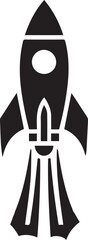 A Rocket Vector Art Illustration EPS File
