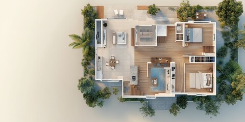 Floorplan top view banner