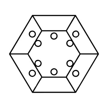 settlers of catan hex tile icon, settlers of catan hex tile line art - simple line art of settlers of catan hex tile, perfect for settlers of catan hex tile logos and icons