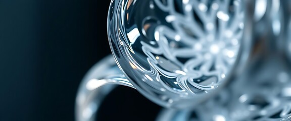 close up view of a glass vase