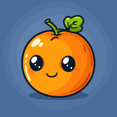 Fototapeta premium Cartoon fruits and vegetables characters, vector illustration, eps10