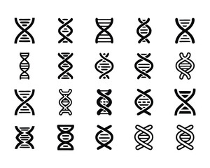 dna icon set