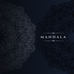 elegant mandala pattern background for greeting backdrop design