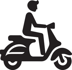 A Scooters Vector Art Illustration EPS File
