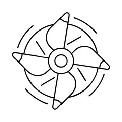 Fototapeta premium spinner wheel icon, spinner wheel line art - simple line art of spinner wheel, perfect for spinner wheel logos and icons