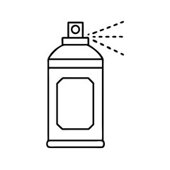 spray paint can icon, spray paint can line art - simple line art of spray paint can, perfect for spray paint can logos and icons