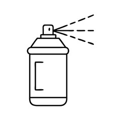 spray paint can icon, spray paint can line art - simple line art of spray paint can, perfect for spray paint can logos and icons