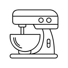 Fototapeta premium stand mixer icon, stand mixer line art - simple line art of stand mixer, perfect for stand mixer logos and icons