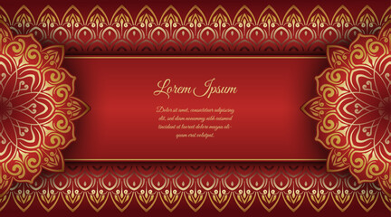 Luxury mandala background, round decoration