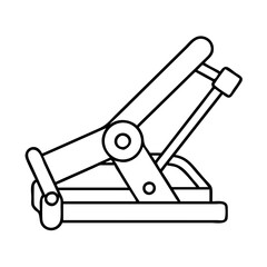 tile cutter icon, tile cutter line art - simple line art of tile cutter, perfect for tile cutter logos and icons