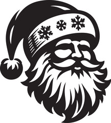 Fototapeta premium A Santa Claus Head Vector Art Illustration EPS File 