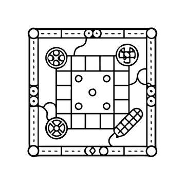 recommend clip art: vintage board game icon, vintage board game line art - simple line art of vintage board game, perfect for vintage board game logos and icons