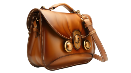 Elegant Brown Leather Handbag Designer Accessory Fashionable Style