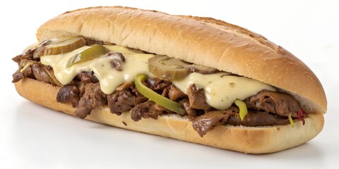 Classic Philly Cheesesteak Sandwich