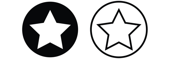 Star Icon set. rating icon vector. favorite star icon