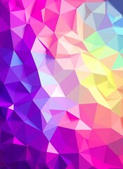 Obraz premium Colorful Abstract Geometric Design with Neon Lights