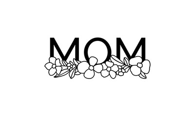 Floral Mom Vector