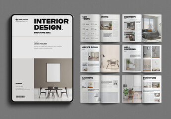 Digital Interior Brochure Template