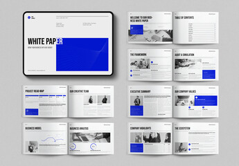 Digital White Paper Template Landscape