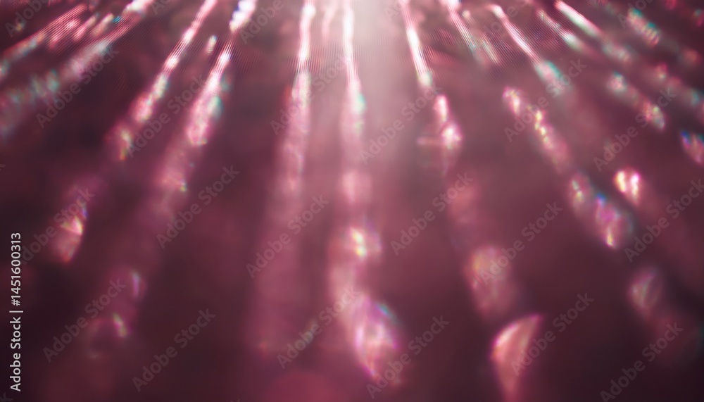 Aufkleber ethereal pink light streaks with soft lens flare and bokeh overlay ideal for web design, digital bra
