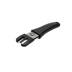 Fototapeta premium A floating black pet nail clipper with safety guard