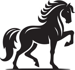 A Horse Vector Art Illustration EPS File
