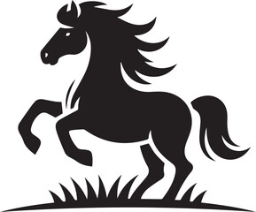 A Horse Vector Art Illustration EPS File
