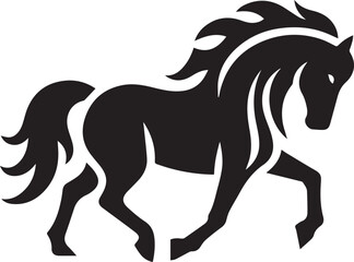 A Horse Vector Art Illustration EPS File
