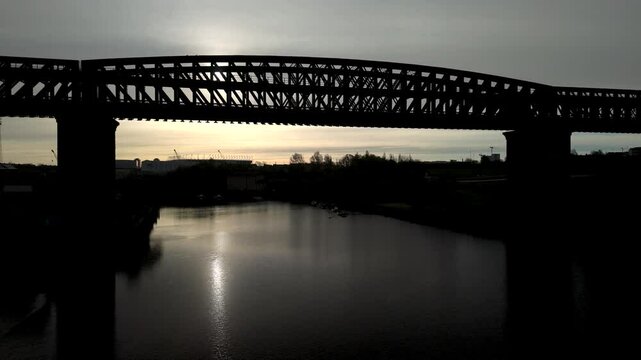 Under Queen Alex Bridge sunrise.
