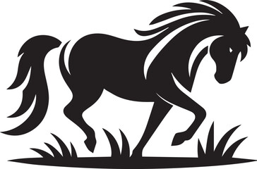 A Horse Vector Art Illustration EPS File
