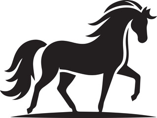 Beautiful Black Horse Vector Silhouette Art This Is An Editable And Printable Vector Eps File
