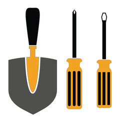 Construction Tools Vector illustration Design Construction vector Set
