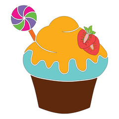 Cupcake Vector illustration Design Cupcake vector