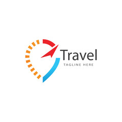 Location travel stylized symbol and logos