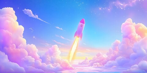 Fototapeta premium Space technology banner