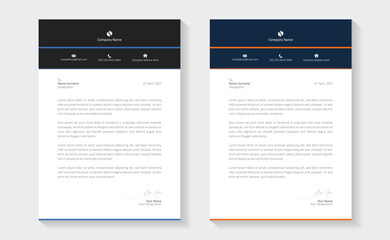A modern, creative, and professional letterhead bundle perfect for your corporate projects. Letterheads designed in a clean and minimalist style, ideal for official documents, business communications.