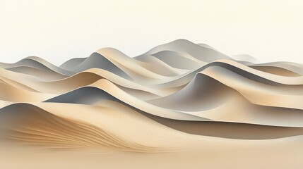 Abstract Desert Landscape