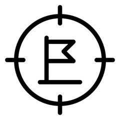 Corporate Business. Our Mission vector icon illustration