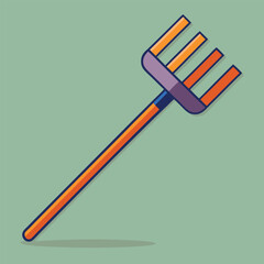 garden rake vector