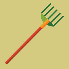 garden rake vector
