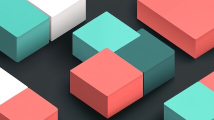 Obraz premium Abstract Geometric Cubes Pattern