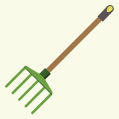 garden rake vector
