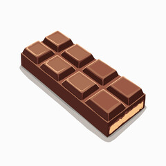 chocolate bar with brown chocolate and white filling  stock image