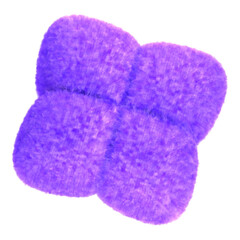 Purple Textured Cushion